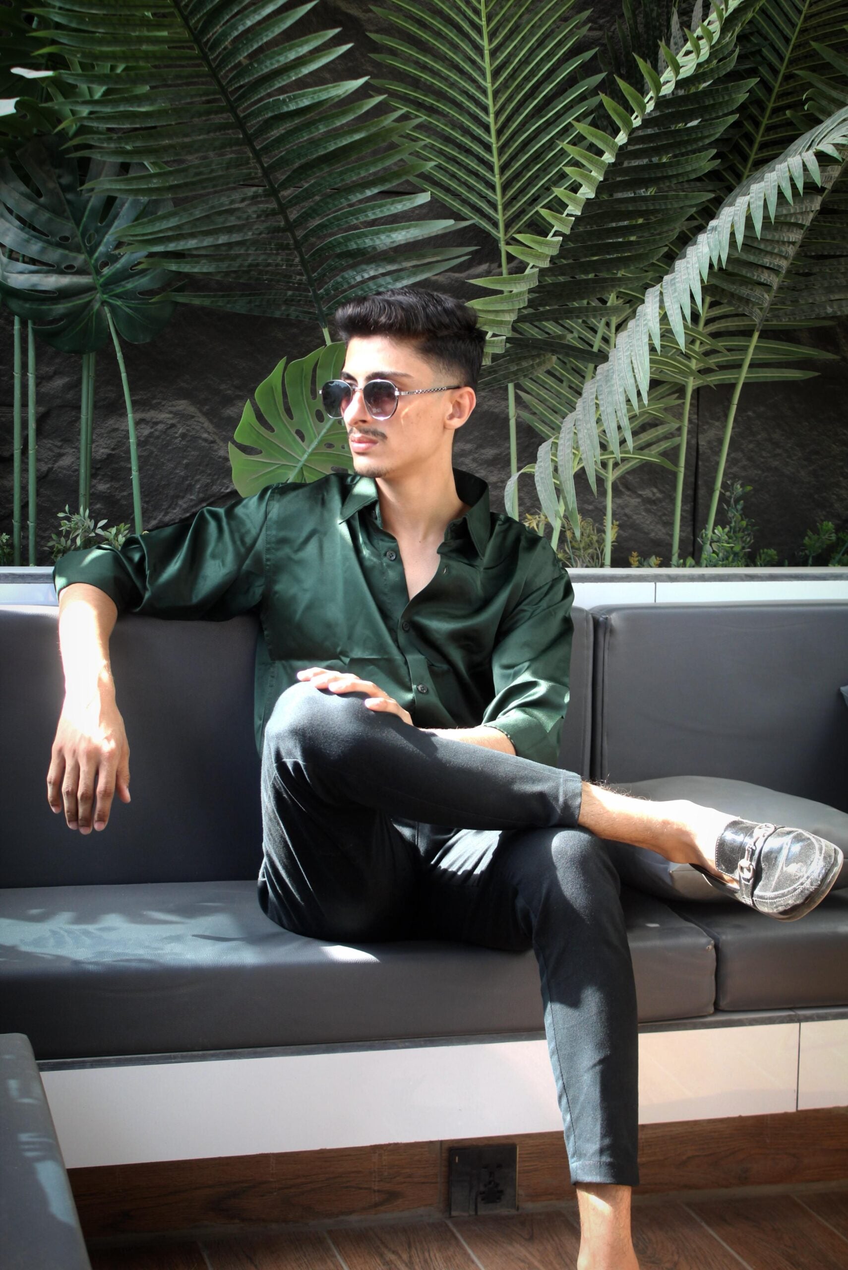 SLYRR Midnight Luxe Satin Shirt