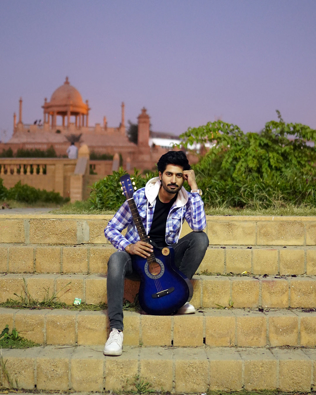 SLYRR Midnight Check Hooded Shirt