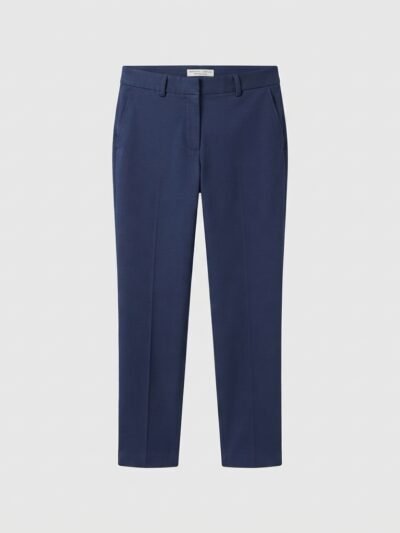 Women’s Classic Navy Blue Tailored Trousers